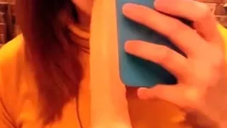 Amateur Brunette Anal Toy