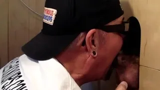 Gloryhole amateur DILF banged in sling