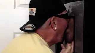 Gloryhole bottom BJ DILF gets banged