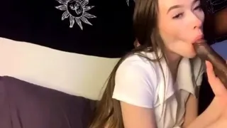 Hot teen babe suck big black cock and take hard pounding liv