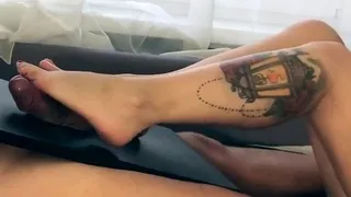 footjob legs tattoo feet