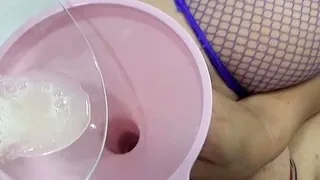 Peehole Cum insertion Bukkake Gangbang and Drinking Creampie