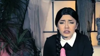 camsoda Gothic cosplaying teen toying