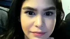 Amateur webcam slut shows tit on cam