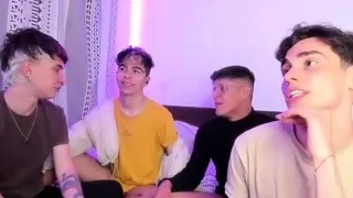 Two strong and handsome gay twinks having wild sex