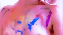 Redhead teen solo anal masturbation with sex toy