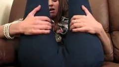 Hot brunette close up pussy masturbation on cam