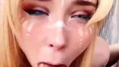 Stepsister POV Blowjob Dick and Cum in M