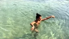 Reality european amateur sucks cock for cash outdoors