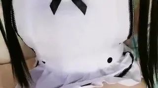 Japanese teen hikaru momose toys pussy solo