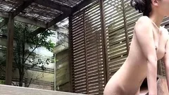 Amateur brunette Michelle with small tit