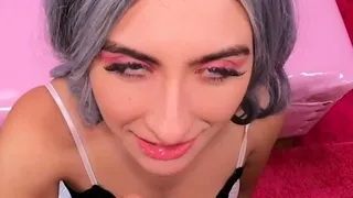 POV stepdaughter bouncing on taboo cock