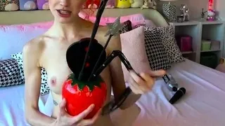 Horny amateur web cam teen girl takes a toy deep inside