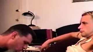 Athletic straighty sucked off by DILF