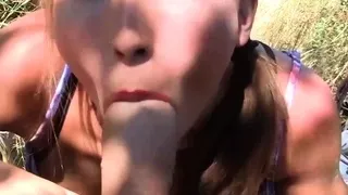 Blonde Babe Happy To Be Fucked In Public