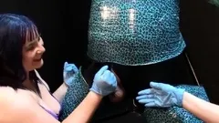 AliceInBondageLand - Rubber Kitty Handjob