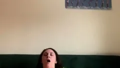 Big boob brunette masturbates on webcam