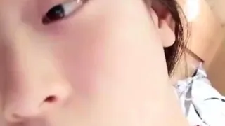 POV close up asian gf blowjob