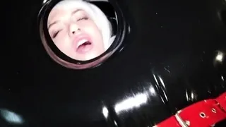 Close Up Shot Of A Brunette Woman Getting A Load Of Cum Shot