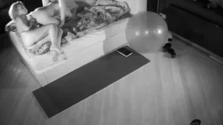 Sexy amateur blonde Russian web cam girl sucking on her toy