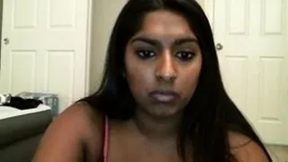 Teen with big boobs fucking a dildo on webcam