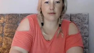 Blonde russian bbw amateur webcam fucking