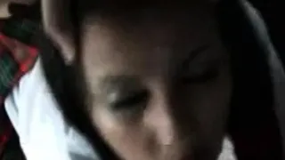 Filling face aperture with 10-pounder in a car