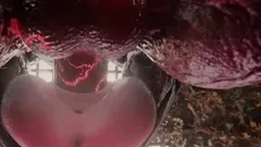 Busty Blond Forced To Choke On Big Cocks