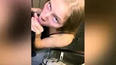 Tinder girl fucked in train toilet