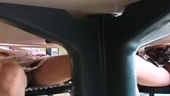 Upskirt Pussy At A Shopping Mall Food Court