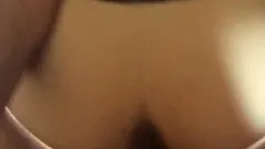 POV cumshot on ass while wearing mini skirt
