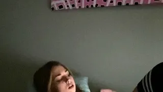 Small titted babe toys her pussy on webcam