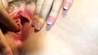 Amateur Hairy girl masturbation webcam close up