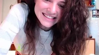 Brunette teen creampied after hardcore sex