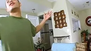 Beach slut in a crazy action