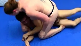 She is so strong in their wrestling match