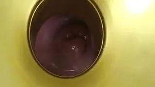 Elmer wife extreme glass balls to fill her ass