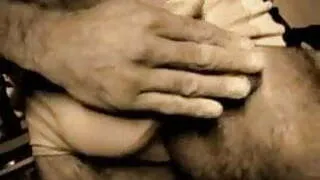 Hairy Daddy's Tool Stuffed into Speedo