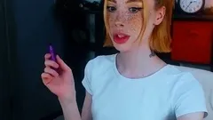 Unique Redhead SheBoy gets naked Webcam sex Show