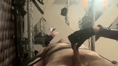 gentle fetish anal actions with latex and bdsm