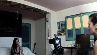 Sensational young asian brunette hottie fucks on camera