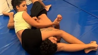 Deadly female dominates in wrestling