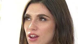 Passionate fucking ends with cum on face for a beautiful babe