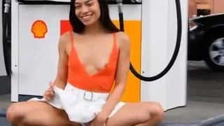 Natasha is not shy to reveal sexy assets of her flexible