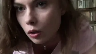 Kinky teen strips her sexy outfit for you