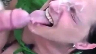 Pov homemade amateur facial cumshot and blowjob