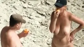 My blonde nudist mom during a holiday