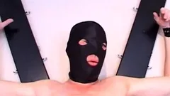 Cage slave is out today for torture