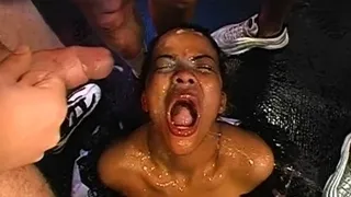 Chick gets her cookie drilled with hard toy fucking