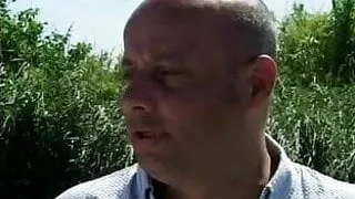 Beauty brunette seduce unpractised young guy